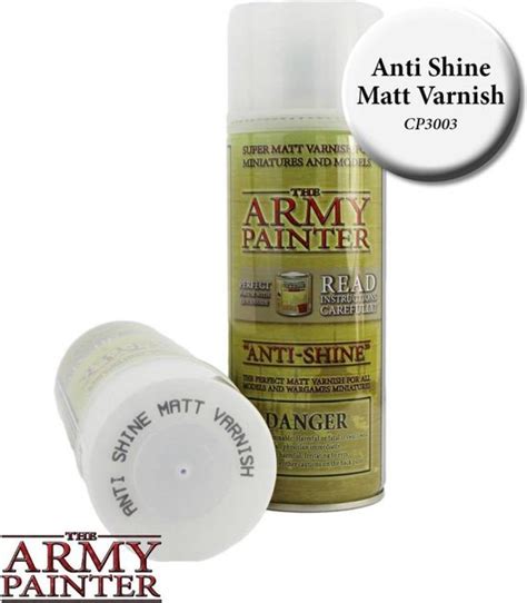 Army Painter Base Primer Anti Shine Matt Varnish 400Ml Bol