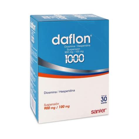 Daflon 1000 Susp C 30 Sobs 900 100 Mg 10 Ml Df