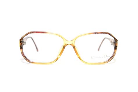 Christian Dior Eyeglasses 2675 80 Gold Amber Eye Glasses Oval Etsy