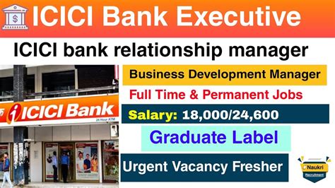 Icici Bank Relationship Manager Banking Recruitment No Exam Icici