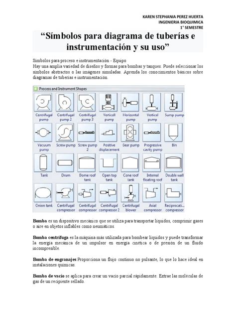 Símbolos Para Diagrama De Tuberías E Instrumentación Y Su Uso En