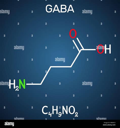 Gamma Aminobutyric Acid GABA Molecule It Is A Naturally Occurring