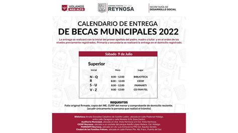 Becas Municipales S Bado De Julio Educaci N Superior