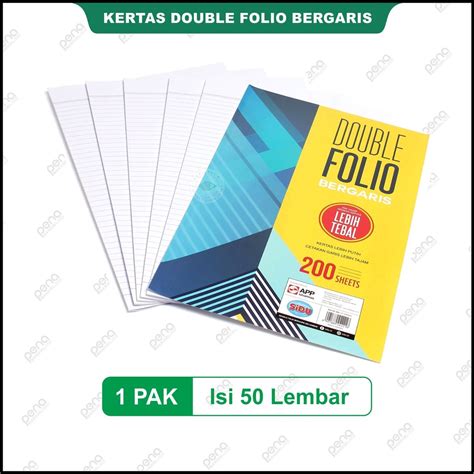 Jual Kertas Double Folio Bergaris Sidu Sinar Dunia Sdu Rf Lembar