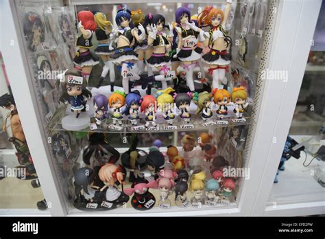 This Image Of Japanese Anime Figures Was Captured In Tokyo Japan In