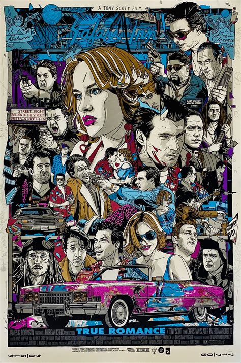 Original True Romance Movie Poster - Mondo - Tyler Stout - Lithograph