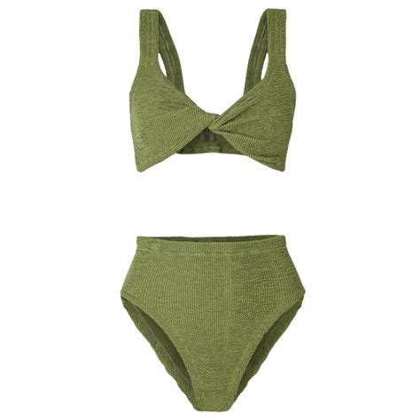 Hunza G Jamie bikini mousse métallique