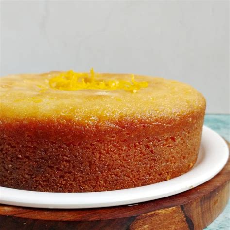 Orange Syrup Semolina Cake Orange Eggless Rava Cake Flours