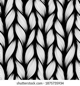 Realistic Simple Knit Texture Seamless Pattern Stock Vector Royalty