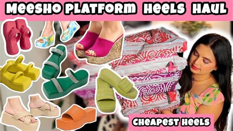 Meesho Platform Heel Haul Meesho Footwear Haul Affordable Platform