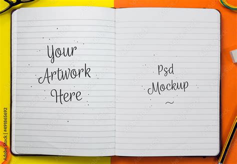 Notebook Mockup Stock Template | Adobe Stock