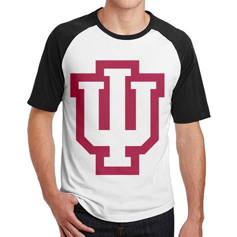 Amazon.com: Indiana University-Bloomington Mascot Raglan Jersey Shirt Short Sleeve Graphic Tee ...