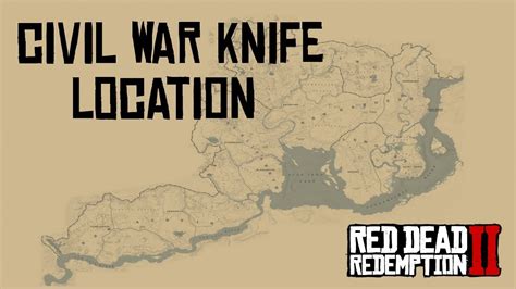 Red Dead Redemption 2 Civil War Knife Map Location Rdr2 Youtube