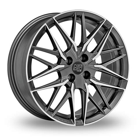 Msw By Oz Matt Gunmetal Polished Alloy Wheels Wheelbase