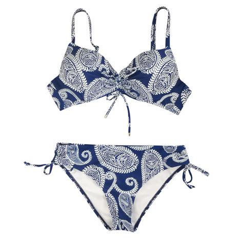 Buy Women Floral Print Bikini Set Swimming Two Piece Swimsuits Swimwear