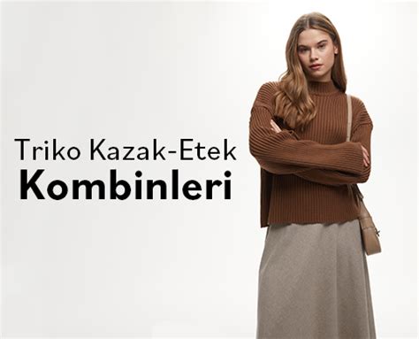 Triko Kazak Ve Etek Kombinleri