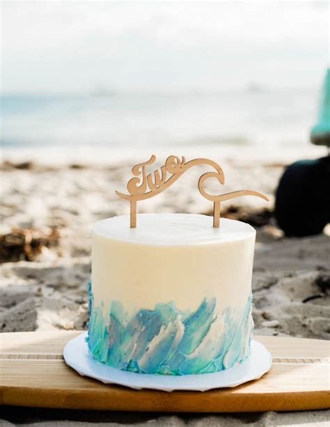 Original Surf Theme Surf Cake Topper Surfer Birthday Wave Cake Topper