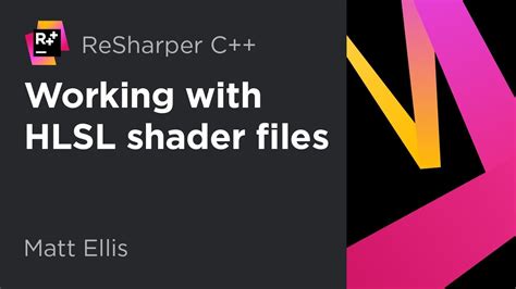 Working With Hlsl Shader Files In Resharper C Youtube