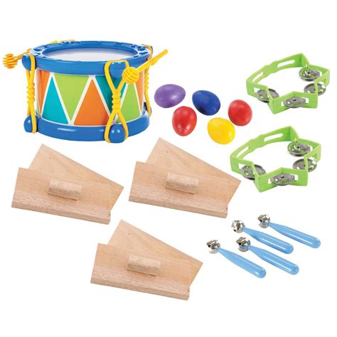 Toddler Rhythm Band Set Of 5 Different Instruments