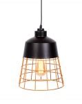 LAMPA WISZĄCA INDUSTRIALNA LOFT CZARNA BAGSY Lumina Deco