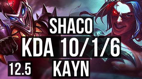 SHACO Vs KAYN JNG 10 1 6 2 4M Mastery Rank 6 Shaco NA