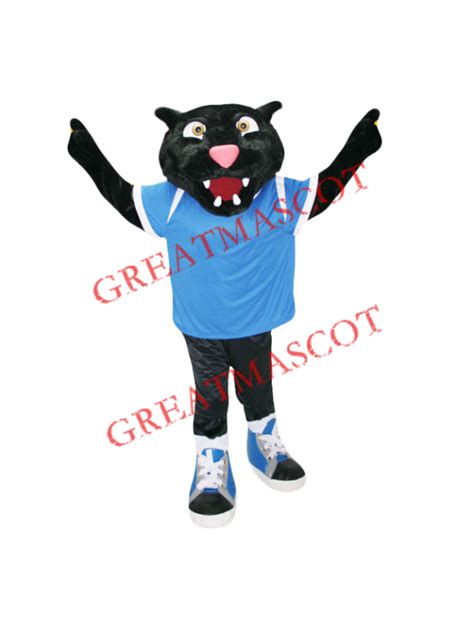 College Sport Black Panther Mascot Costume