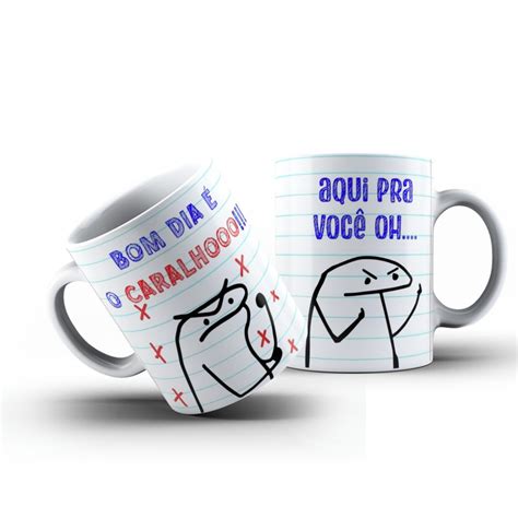 Caneca Flork Bom Dia O Caralh Aqui Pra Voc Oh Elo