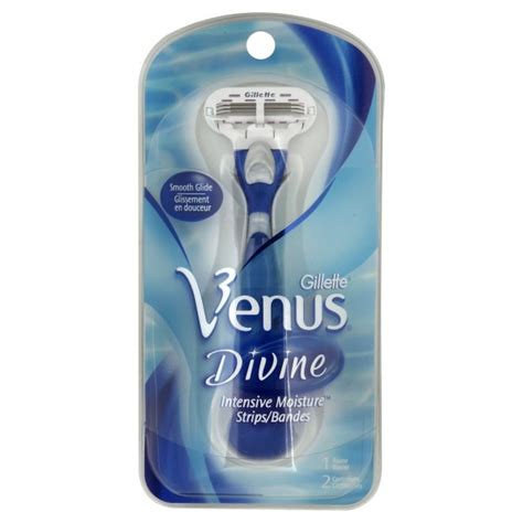 Gillette For Women Venus Divine Razor With 2 Cartridges