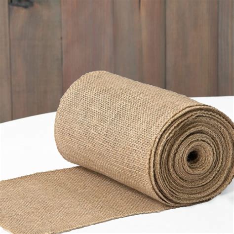 HappyNaps Burlap Table Runner Vintage Table Decoration Natural