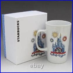 Disney Starbucks WDW Magic Kingdom 50th Anniversary Mug Walt Disney