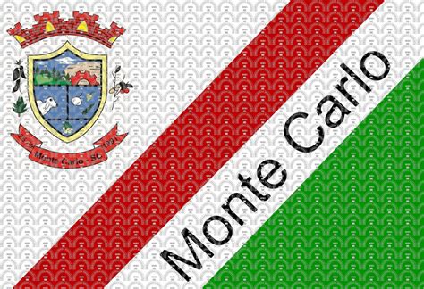 Brasão e Bandeira da Cidade de Monte Carlo SC mbi br