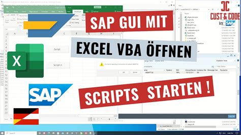 Sap Gui Automatisch Mit Excel Vba Ffnen Und Scripts Ausf Hren Sap Gui