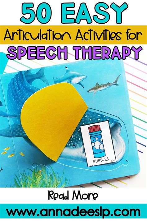 50 Fun And Easy Articulation Activities For Speech Therapy Artofit