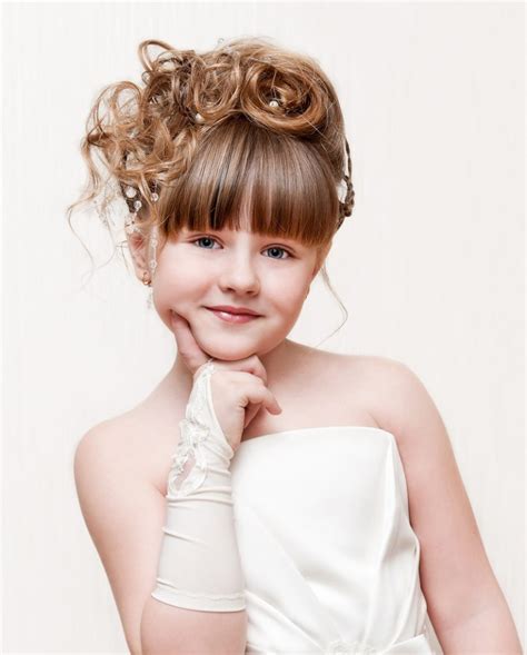 Pretty Glamorous Hairstyles For Junior Bridesmaids