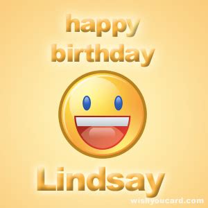 Happy Birthday Lindsay Free e-Cards