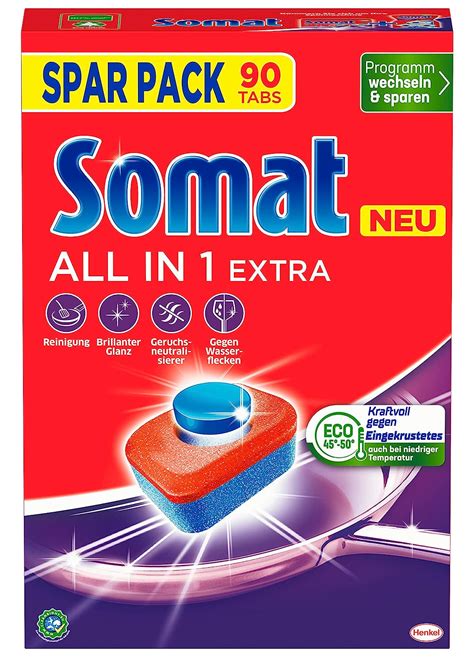 Somat All In Extra Sp Lmaschinen Tabs Tabs Geschirrsp L Tabs