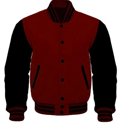 Varsity Letterman Wool Jacket With Faux Leather Sleeves Smart Jacket