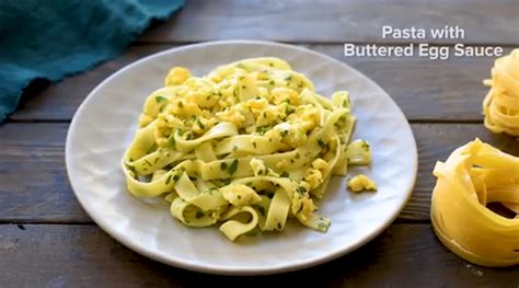 Pasta With Buttered Egg Sauce Recipe Video