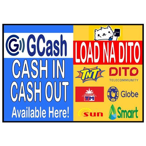 Tarpulin Gcash And Eloading 2n118x24 Ang Sukat Shopee Philippines