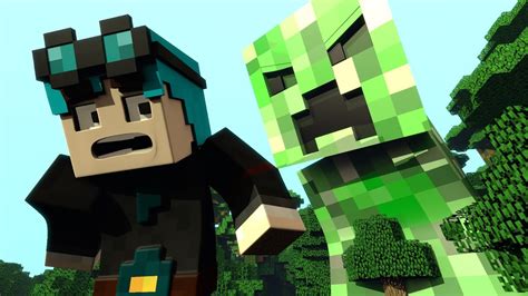 Dantdm Vs Giant Creeper The Diamond Minecart Minecraft Dantdm