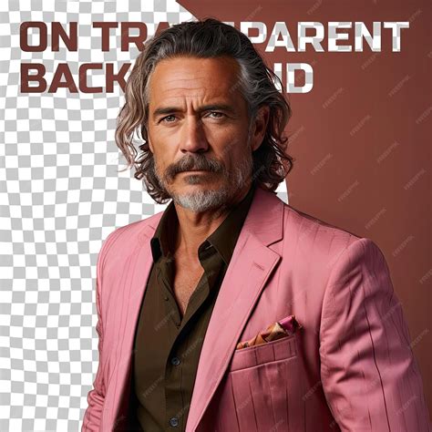 Premium Psd A Bewildered Middle Aged Man With Wavy Hair From The