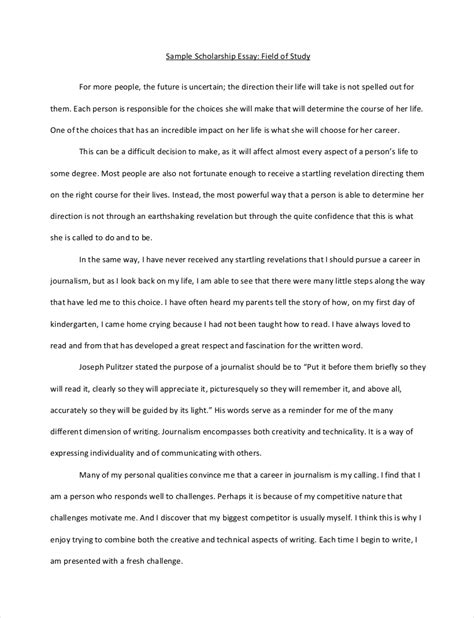 Scholarship Essay - 10+ Examples, Format, How to Create, PDF