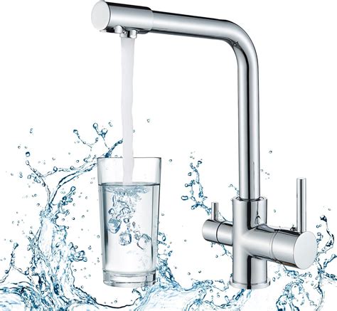 Rozin Kitchen Tap Way With Filter Water System Double Handles