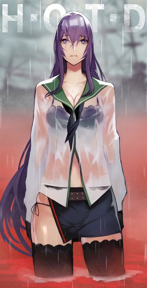 Busujima Saeko Highschool Of The Dead Drawn By Yoshio 55level