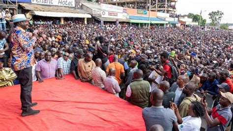 Live Raila Odinga S Mega Rally In Siaya Days To Azimio S Massive Demos