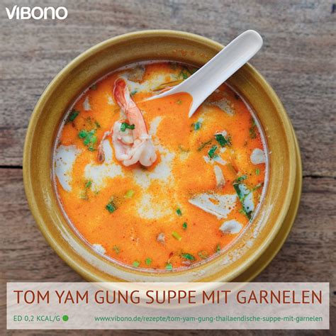 Tom Yam Gung Thailändische Suppe mit Garnelen Vibono