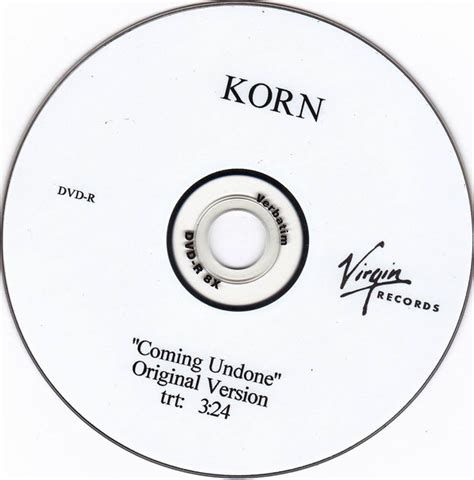 Korn - Coming Undone (2006, DVDr) | Discogs