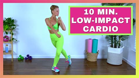 10 Min Low Impact Cardio Blast No Equipment No Jumping Sweaty Fun Youtube