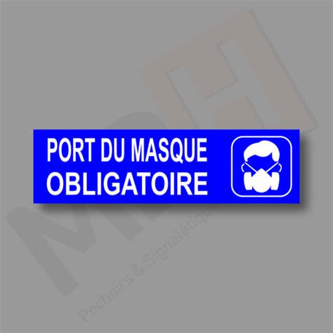 Plaque Port Masque Obligatoire Réf 1115