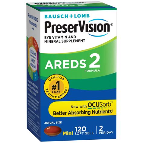 Bausch And Lomb Preservision Areds 2 Formula Softgels Shop Multivitamins At H E B